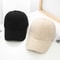 Plush Baseball Caps Spring Autumn Winter Baseball Cap Women Tide Warm Lamb Wool Hats 1