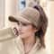 Autumn And Winter Elastic Baseball Cap Thick Lined Knitted Sun Hat For Women Ear Protection 4