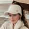 Autumn And Winter Elastic Baseball Cap Thick Lined Knitted Sun Hat For Women Ear Protection 6