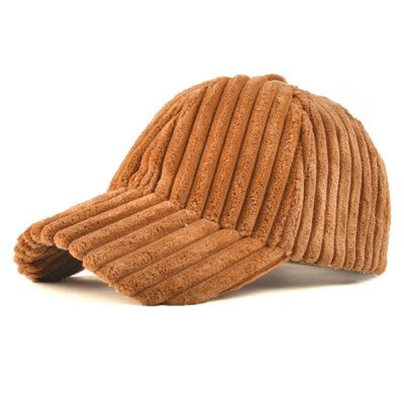Female Hip Hop Cap, Corduroy Winter Hats for Women, Autumn Winter Baseball Cap