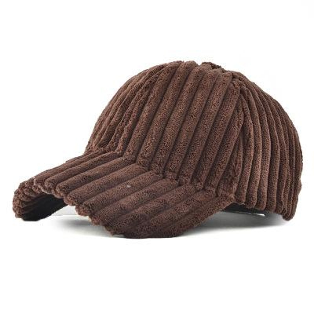 Female Hip Hop Cap, Corduroy Winter Hats for Women, Autumn Winter Baseball Cap
