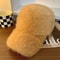 Korean Warm Rabbit Hair Baseball Cap Women Autumn Winter Solid Color Plush Duck Bill Hat 9