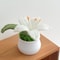 Delicate Crochet Woven Flowers Pot HandKnitted Lily Potted Gift For Mother Day 7