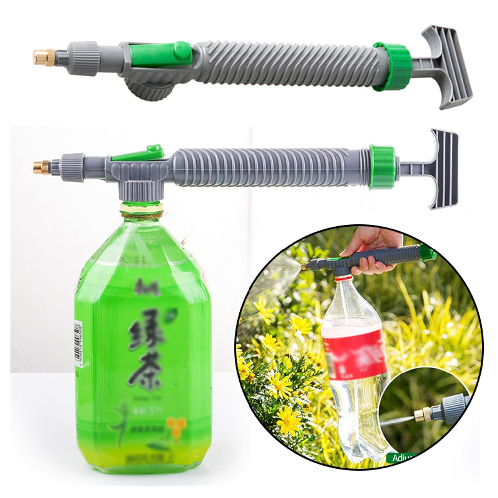Adjustable Drink Bottle Spray Head Nozzle, High Pressure Air Pump Manual Sprayer, Agriculture Tools