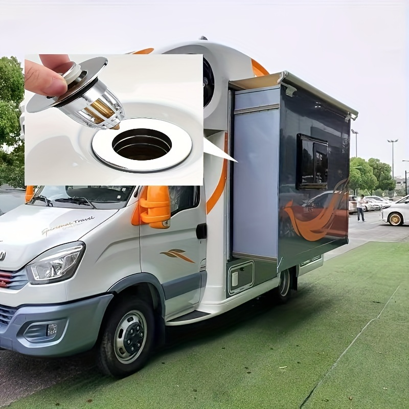 Basin Popup Chrome Sink Filter Universal Rebound Drain Plug With Hair Catcher Stopper 2