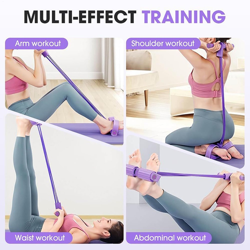 Elastic Resistance Band MultiFunction Tension Rope Fitness Yoga Pedal Puller For Sports And Gym Exe 2
