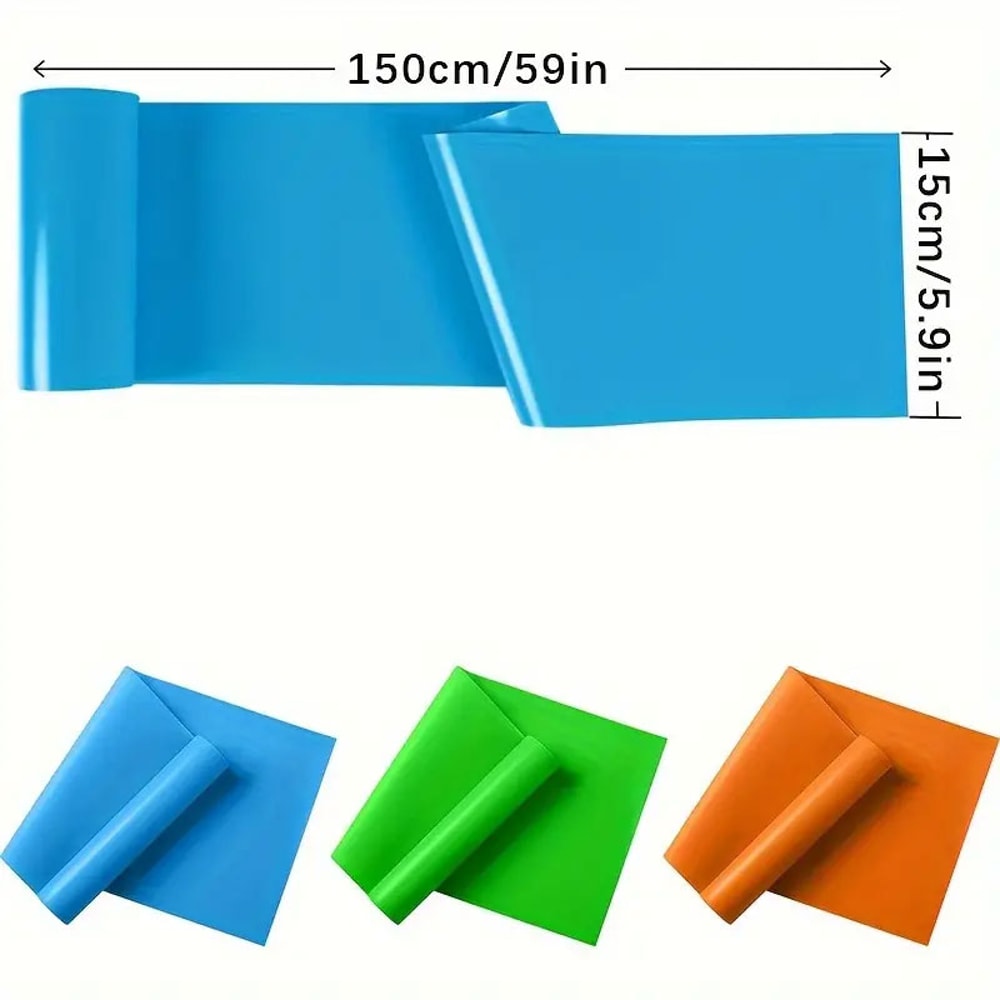 Yoga Stretch Belt For Strength Training Elastic Fitness Resistance Band For Men Women 3pcsset Yoga 1