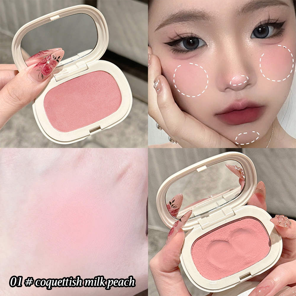 Longlasting Matte Blush Cream Silky Texture With High Color Rendering Natural Low Saturation Blush 1