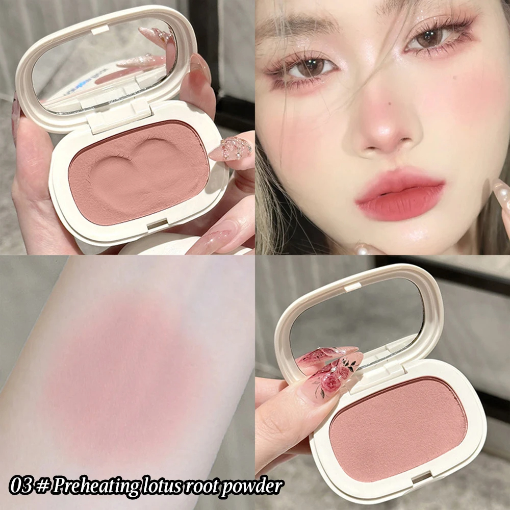 Longlasting Matte Blush Cream Silky Texture With High Color Rendering Natural Low Saturation Blush 3