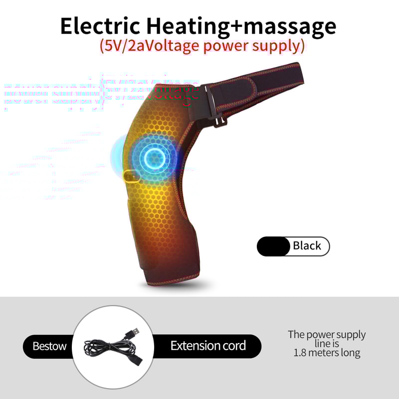 Vibration Massage Support Belt With Heating Pad Electric Shoulder Massager For Fatigue Relief And R 7