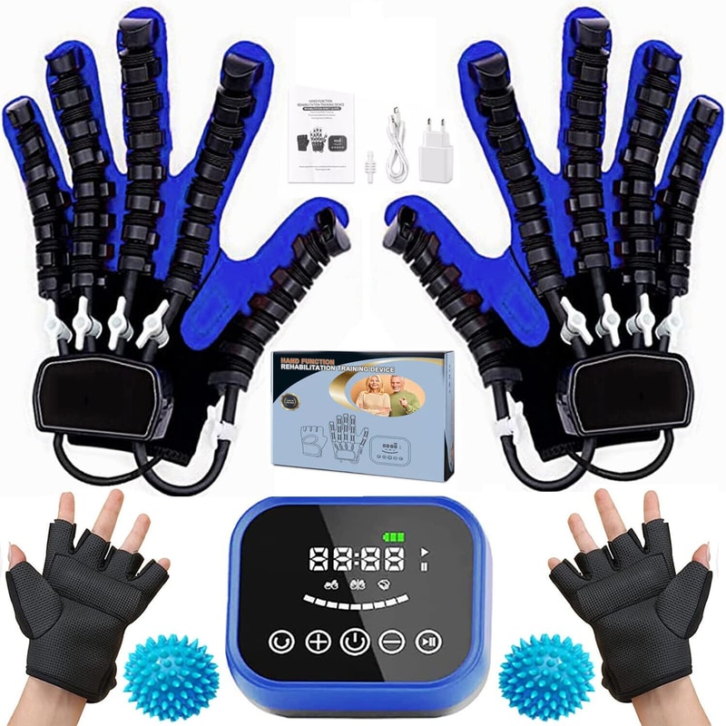 Finger Intelligent Massage Gloves Rehabilitation Robot Glove Hand Device For Stroke Hemiplegia Reco 0