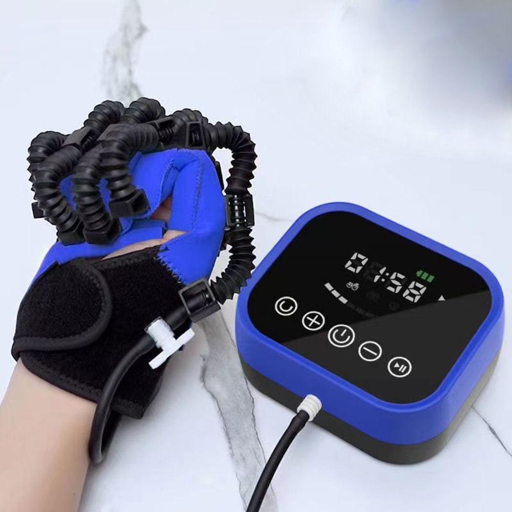 Finger Intelligent Massage Gloves Rehabilitation Robot Glove Hand Device For Stroke Hemiplegia Reco 2