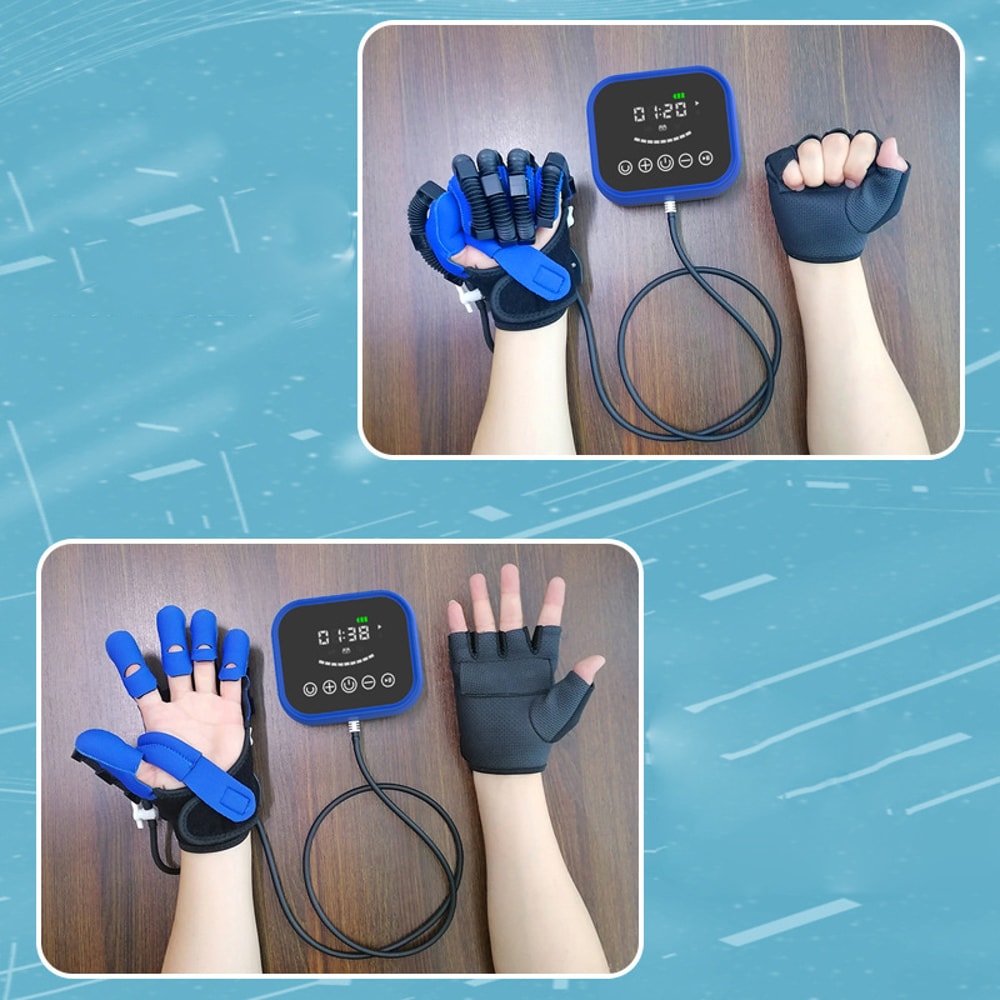 Finger Intelligent Massage Gloves Rehabilitation Robot Glove Hand Device For Stroke Hemiplegia Reco 3