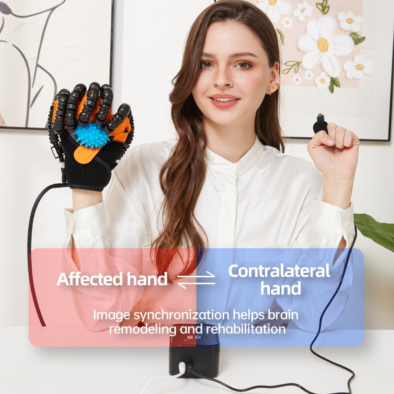 Rehabilitation Robot Gloves For Stroke Hemiplegia Recovery Intelligent Massage Hand Trainer Finger