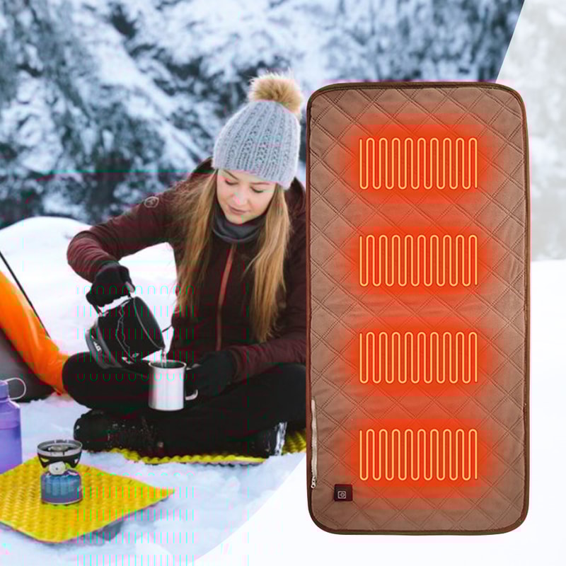 Winter Warm Seat Pad Electric Heated Seat Cushion USB Power Outdoor Camping Seat Cushion For Stadiu 2