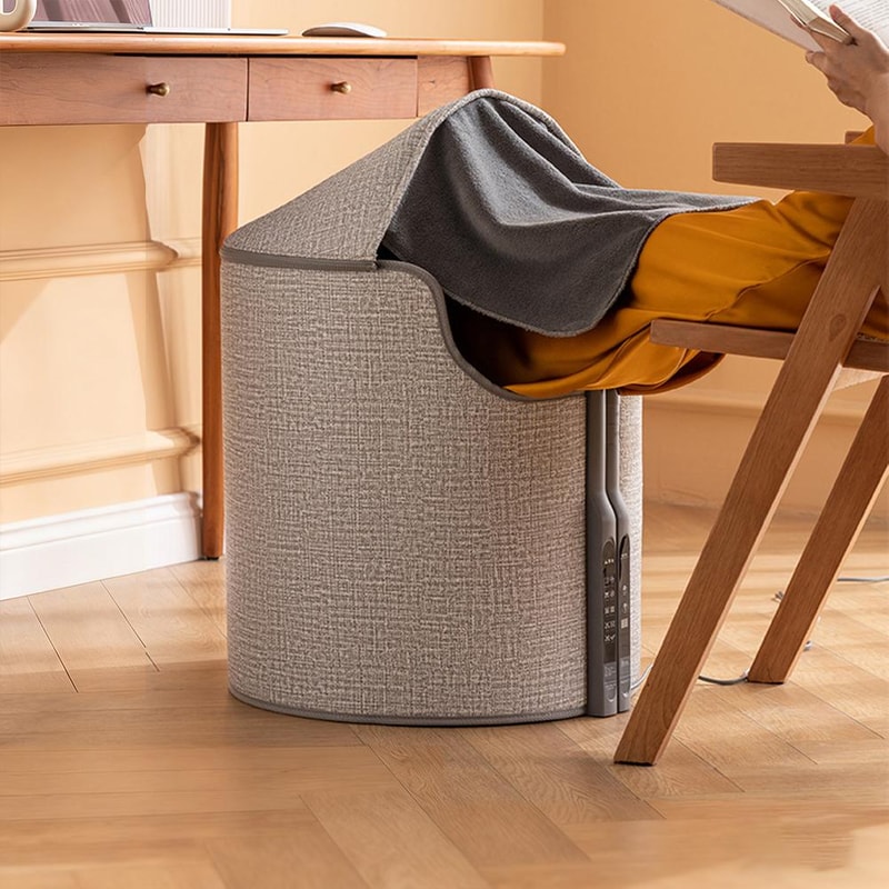 Winter Home Office Electric Heat Equipment, Foot Warmer Under The Desk with 5 Speed Electric Heating