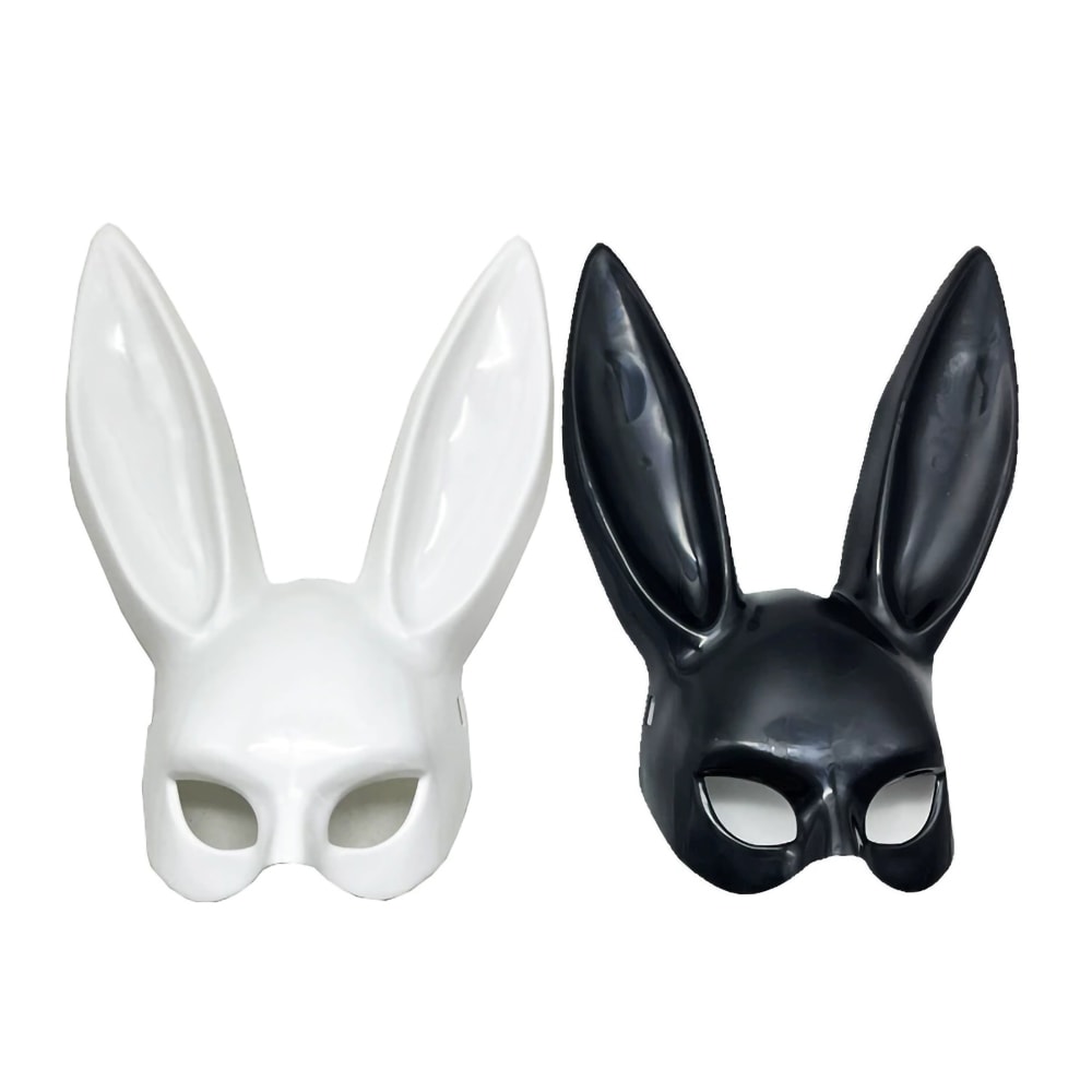 Cosplay Cartoon Bunny Mask Half-face Mask for Halloween Party and Birthday Decoration Supplies