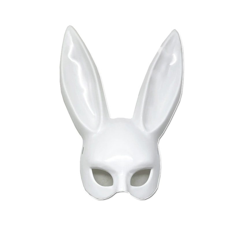 Cosplay Cartoon Bunny Mask Half-face Mask for Halloween Party and Birthday Decoration Supplies