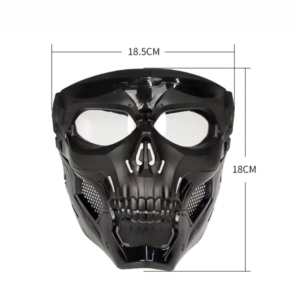 Windproof Tactical Mask Halloween Props Motorcycle Skull Mask 3