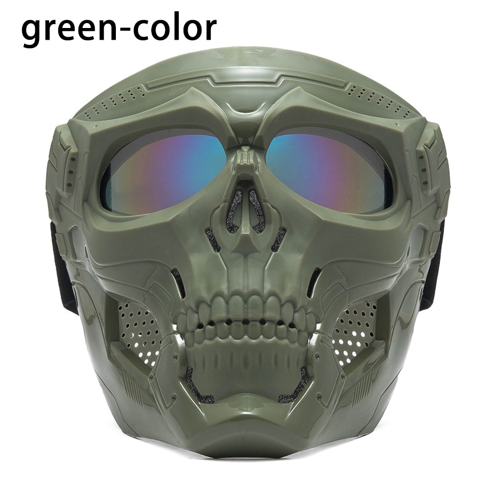 Windproof Tactical Mask Halloween Props Motorcycle Skull Mask 7