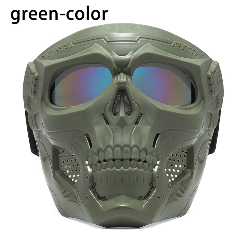 Windproof Tactical Mask Halloween Props Motorcycle Skull Mask 7