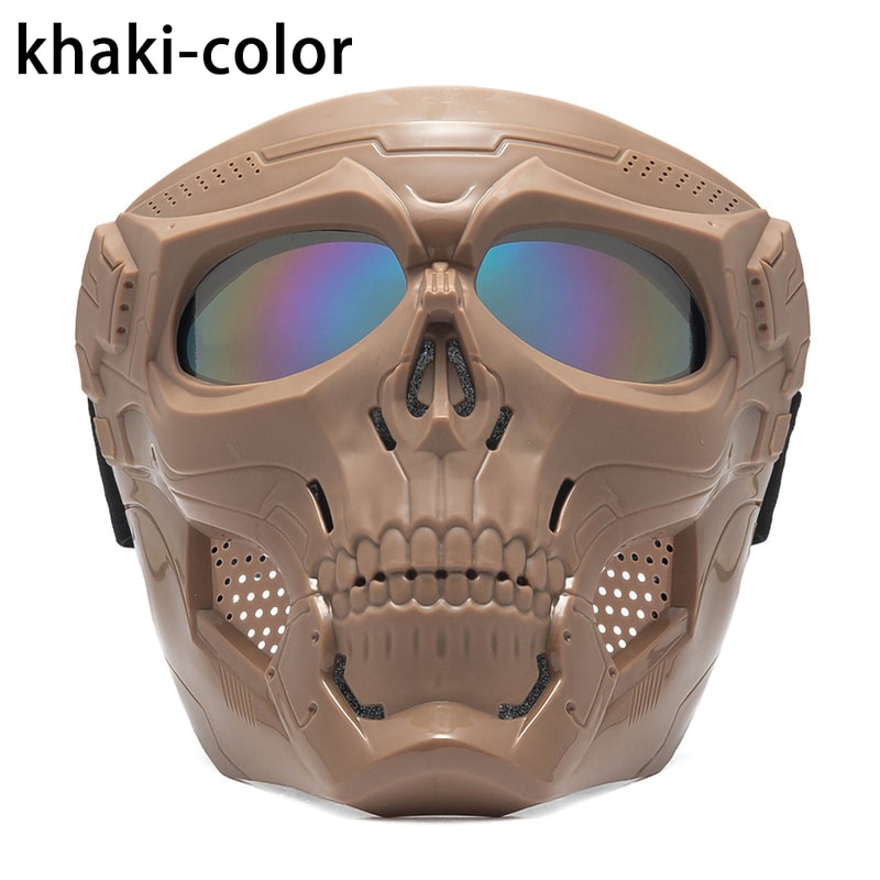 Windproof Tactical Mask Halloween Props Motorcycle Skull Mask 6