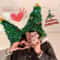 Christmas Hats, Small Christmas Trees, Shooting Props, Headbands for Kids and Adults