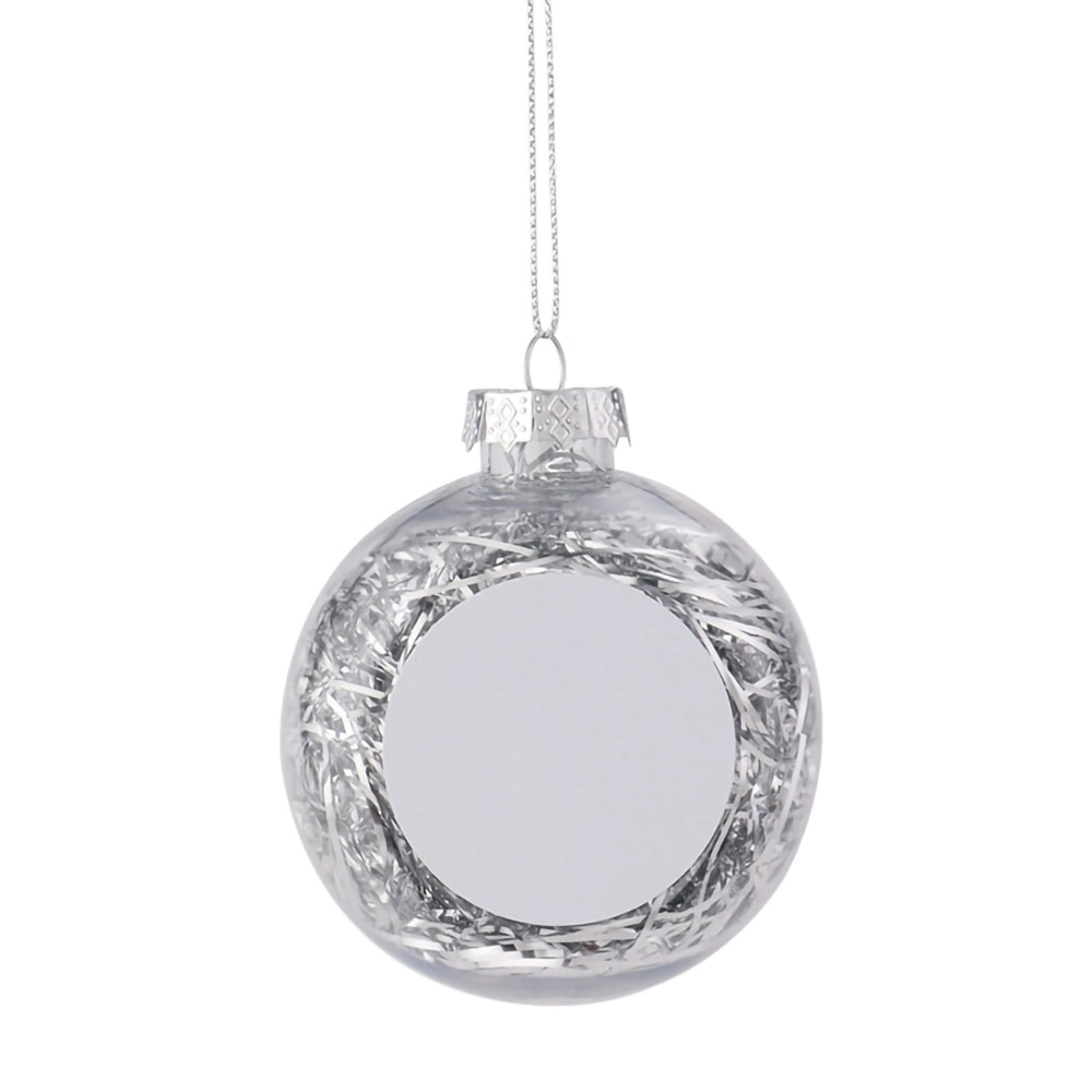 DIY Craft Blank Sublimation Christmas Ball Pendants For Holiday Gifts And Tree Decoration 12