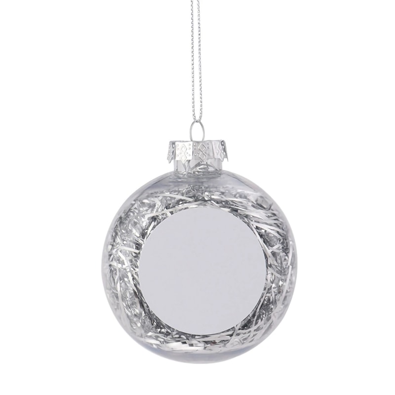 DIY Craft Blank Sublimation Christmas Ball Pendants For Holiday Gifts And Tree Decoration 12