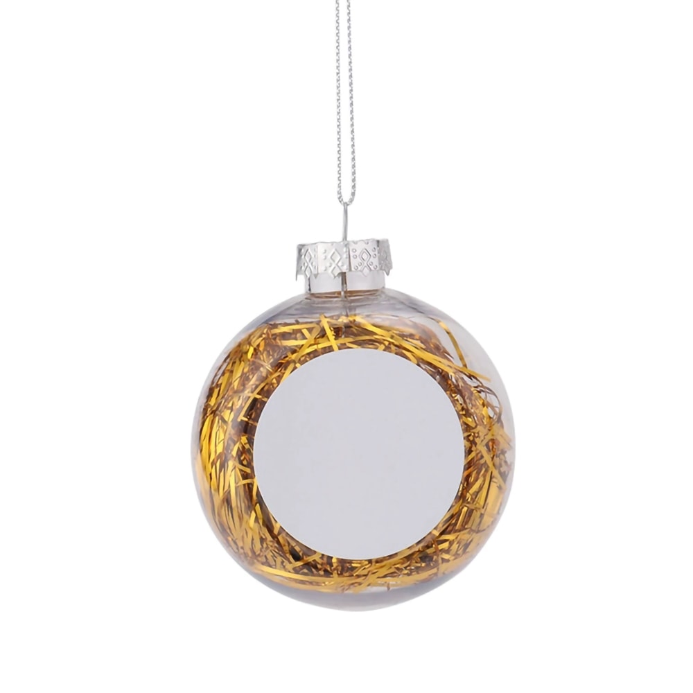DIY Craft Blank Sublimation Christmas Ball Pendants For Holiday Gifts And Tree Decoration 10