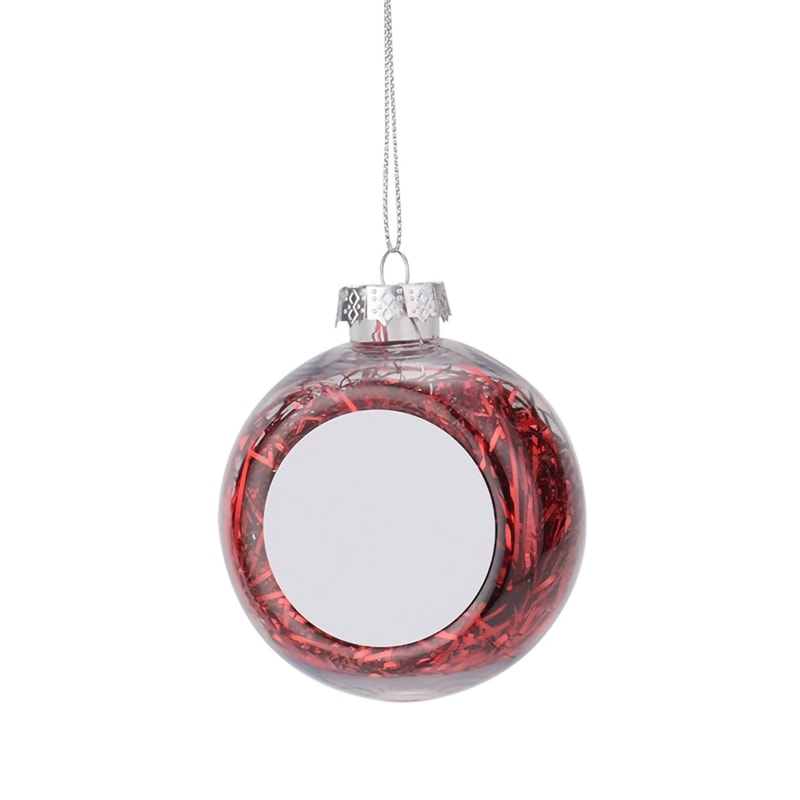 DIY Craft Blank Sublimation Christmas Ball Pendants For Holiday Gifts And Tree Decoration 11