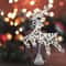 Hollow Snowflakes Iron Xmas Tree Ornament 3D Glitter Star Christmas Tree Topper Glowing Light Up Pa 0