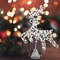 Hollow Snowflakes Iron Xmas Tree Ornament 3D Glitter Star Christmas Tree Topper Glowing Light Up Pa 0