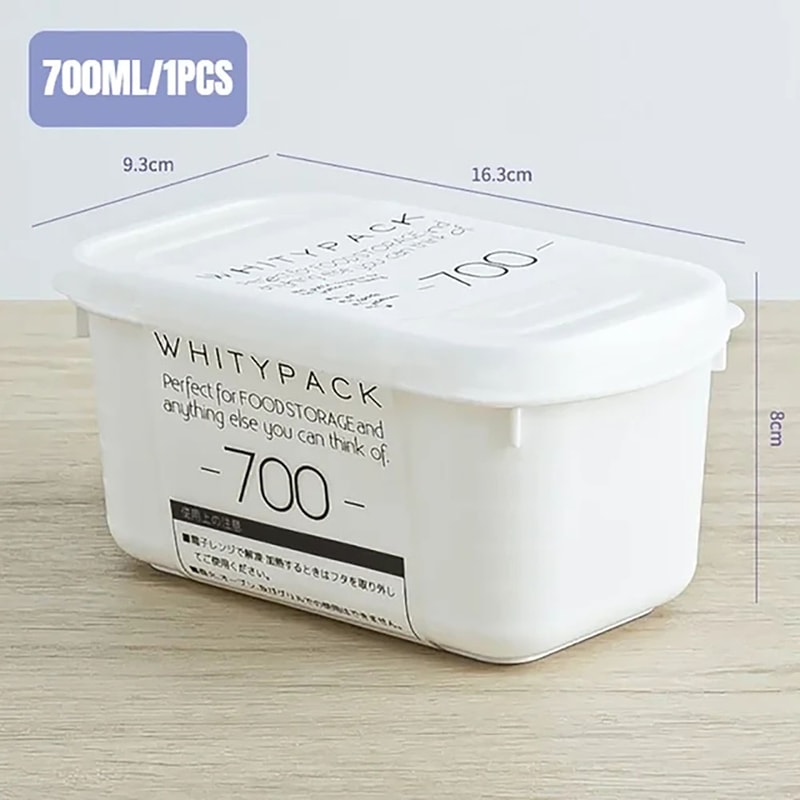 Food Sealed Kitchen Organizer White Containers For Refrigerator Storage 7