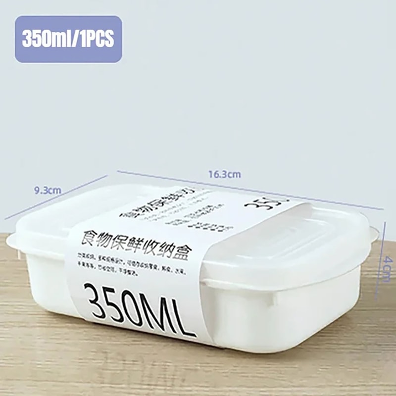 Food Sealed Kitchen Organizer White Containers For Refrigerator Storage 6