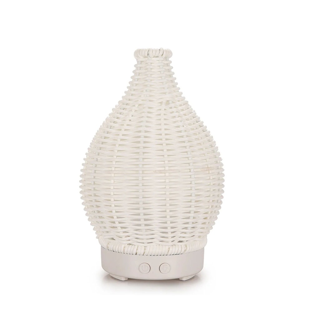 Aromatherapy Wood Weave Vase Humidifier Ultrasonic Household Air Humidifier Colorful Mute Spray 4