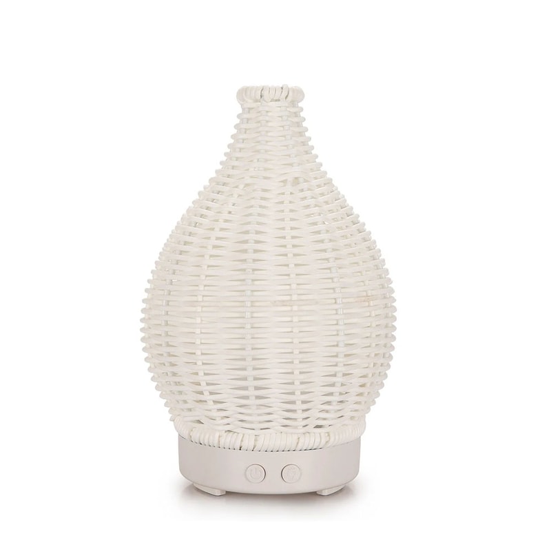 Aromatherapy Wood Weave Vase Humidifier Ultrasonic Household Air Humidifier Colorful Mute Spray 4