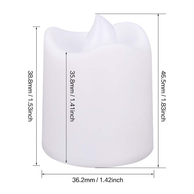 Creative Wishing Flameless LED Candle, Warm White LED Tea Light for Holiday Decor, Halloween, Christmas Lighting