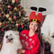 Christmas Hats With Humorous Elf Pants Santa Hat Vibrant Red Beanie Party Hats For Festive Fun 2