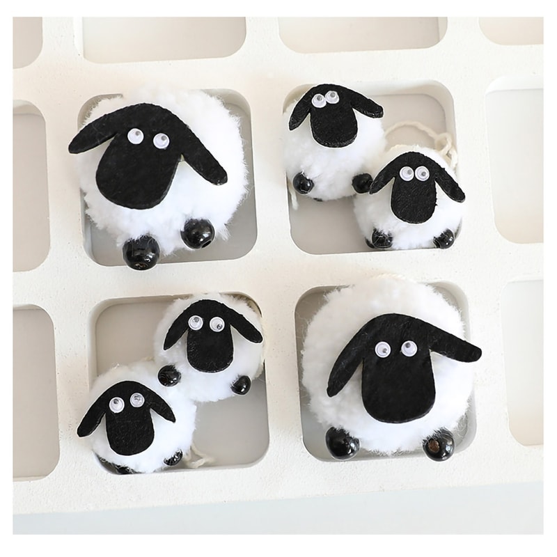 Eid Al-adha Plush Sheep Figurines, Cute Mini Sheep Ramadan Decoration, Eid Mubarak Home Decorations, Party Supplies