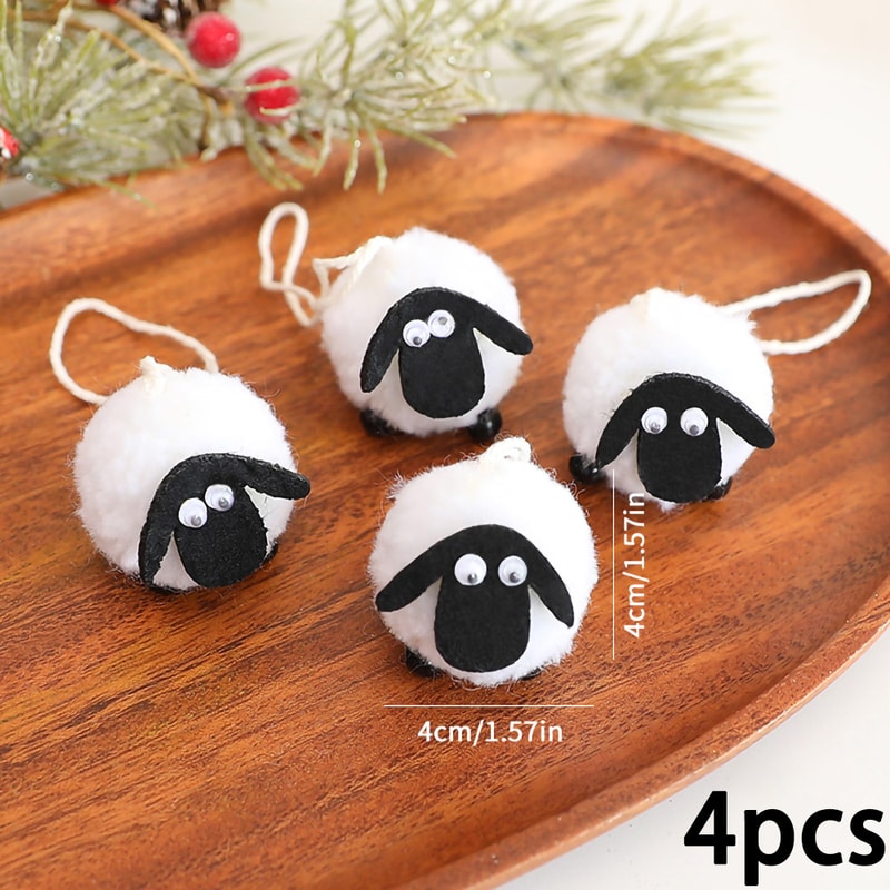 Eid Al-adha Plush Sheep Figurines, Cute Mini Sheep Ramadan Decoration, Eid Mubarak Home Decorations, Party Supplies