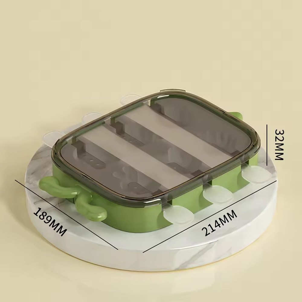 Cute Animal Fruit Shaped Popsicle Mold Box, Silicone Ice Cube Tray for Ice Cream