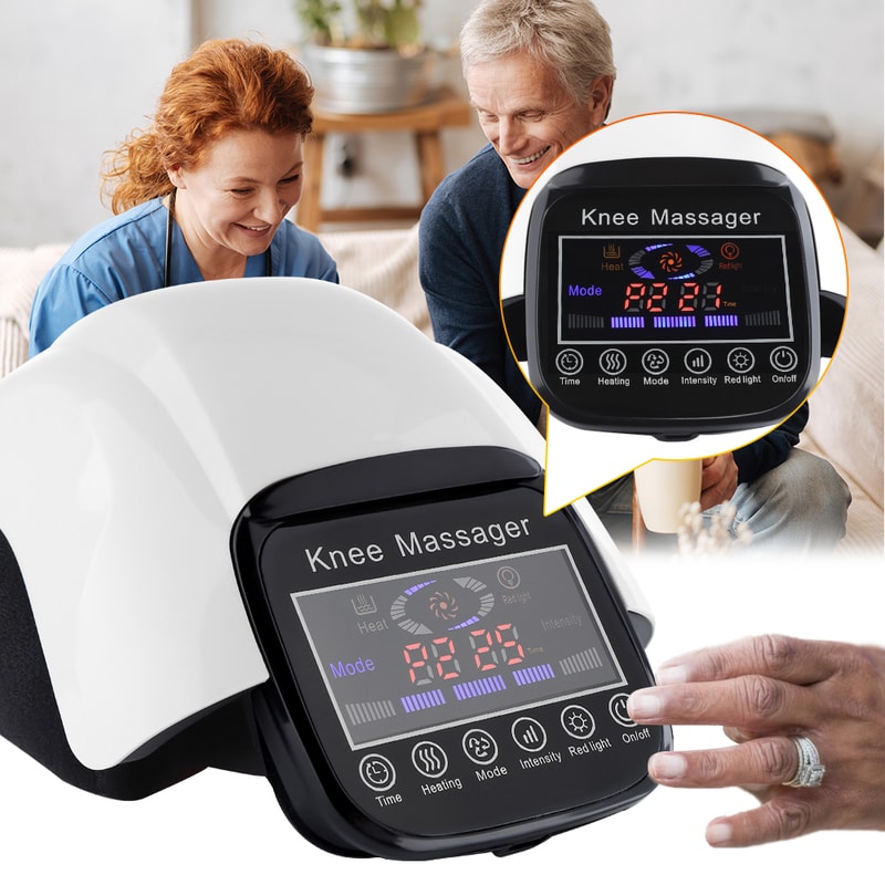 Wireless Smart Knee Massager With Air Pressure Vibration LCD Display Machine For Elbow And Shoulder 2
