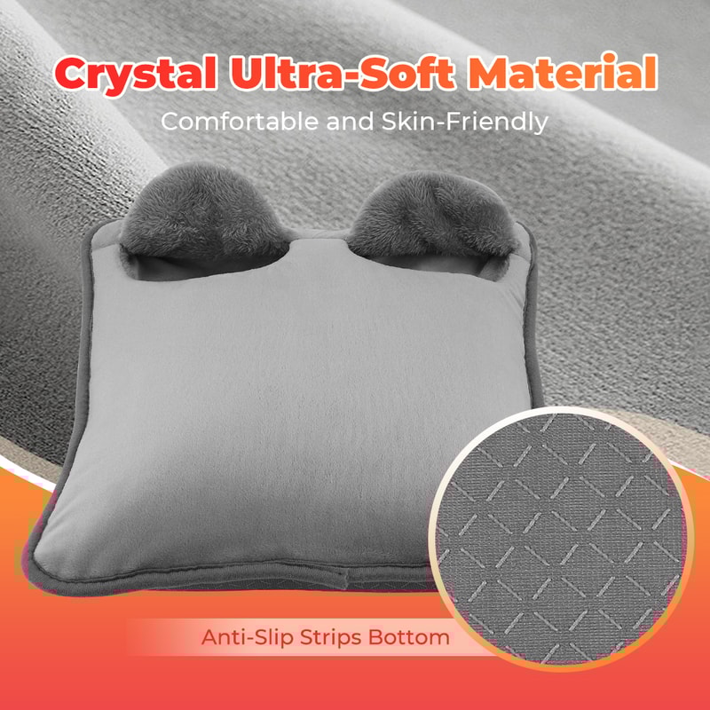 USB Washable Electric Foot Heating Pad Portable Soft Plush Feet Warmer Heater Foot Warming Mat 3