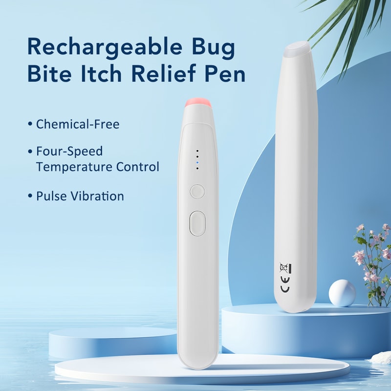 Chemical-Free Mosquito Itching Relief Pen for Adults & Children, Portable Bug Bite Itch Remover for Outdoor Activities