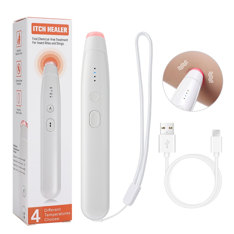 Chemical-Free Mosquito Itching Relief Pen for Adults & Children, Portable Bug Bite Itch Remover for Outdoor Activities