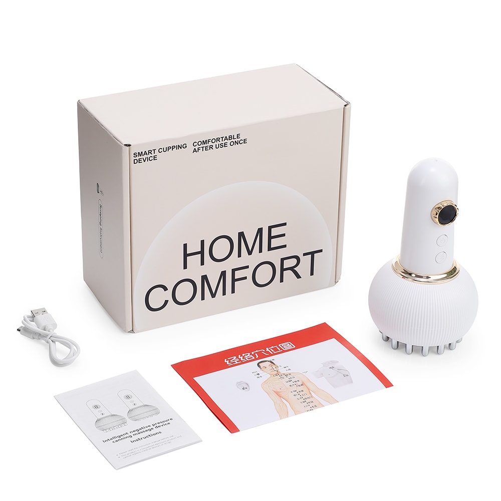 Salon Electric Meridian Brush Vibration Massage With Constant Temperature Heat For Home Use 6