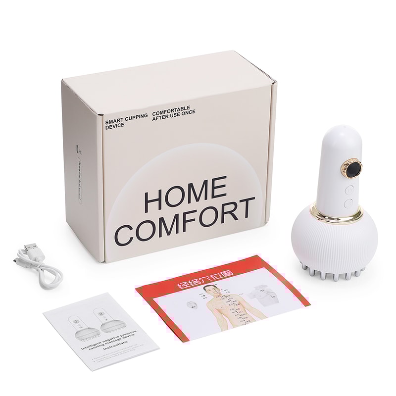 Salon Electric Meridian Brush Vibration Massage With Constant Temperature Heat For Home Use 6