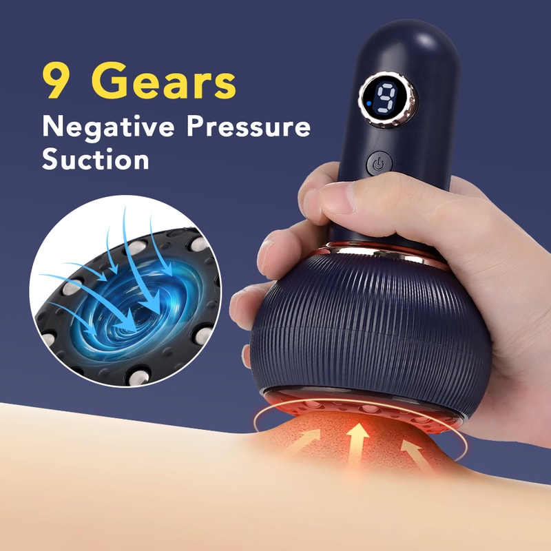 Suction Cup Beauty Health Scraping Heat Electric Massager GuaSha Anti Cellulite Vacuum Slimming Mas 1