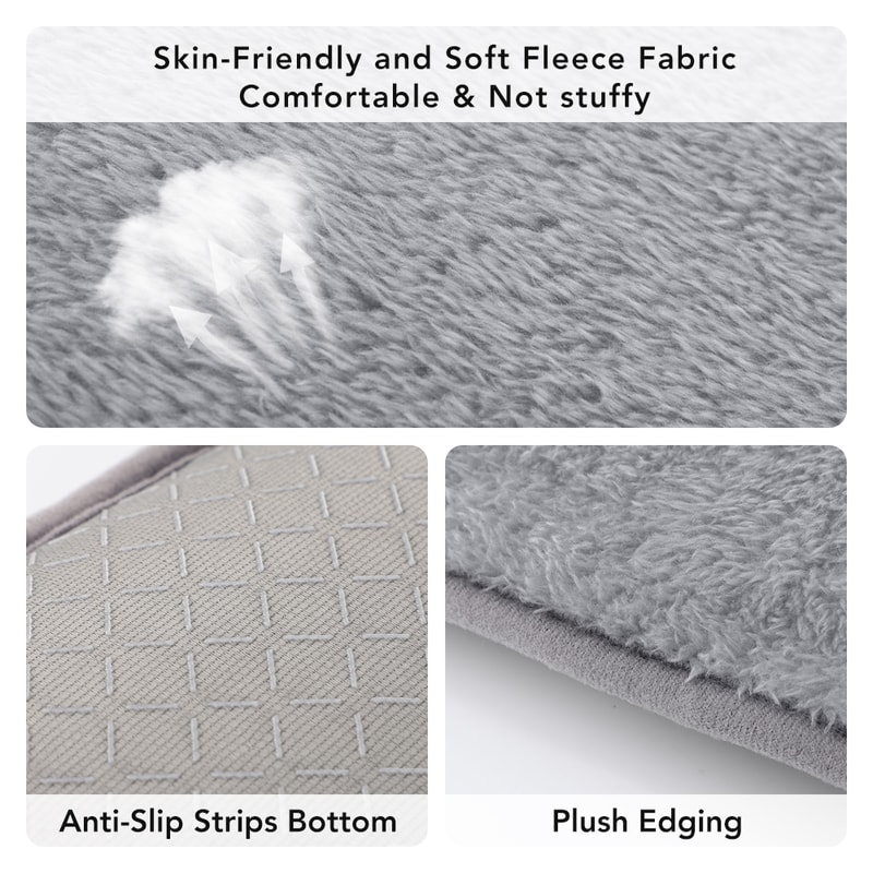 Cold Resistant Chair Heated Mat for Office Travel, USB Electric Heated Seat Cushion, 4 heat levels